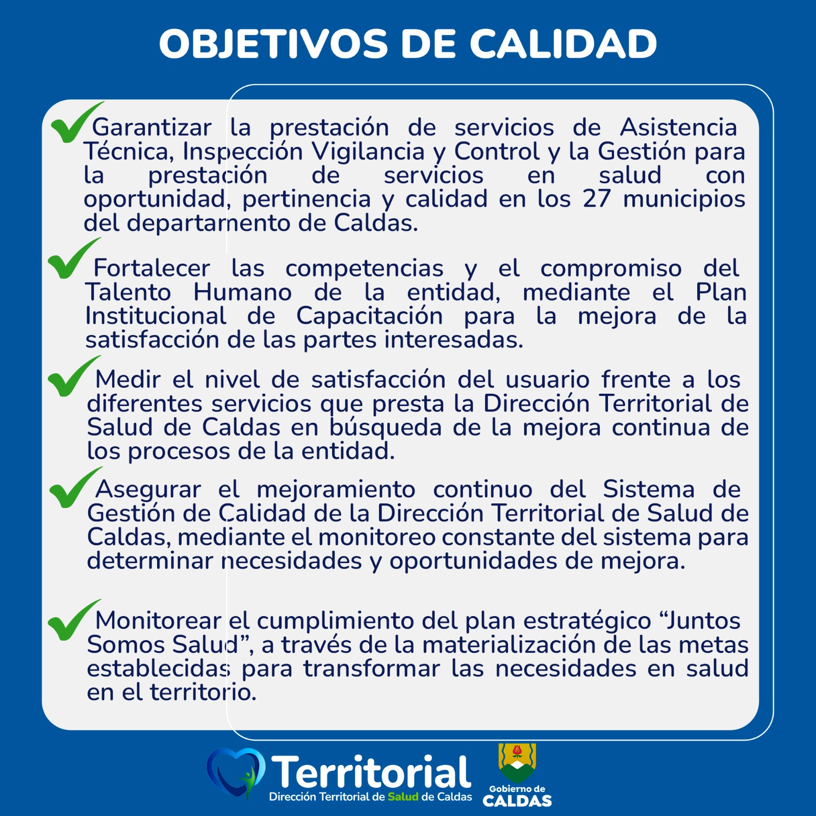 Objetivos de Calidad